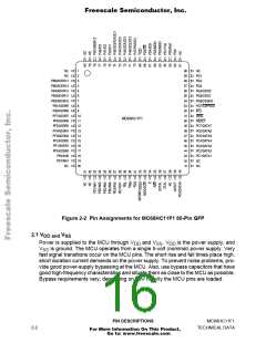 浏览型号MCHC11F1CFNE2的Datasheet PDF文件第16页
