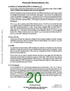 浏览型号MCHC11F1CFNE2的Datasheet PDF文件第20页