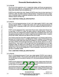 浏览型号MCHC11F1CFNE2的Datasheet PDF文件第22页