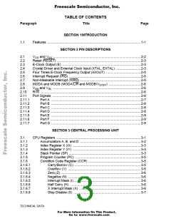 浏览型号MCHC11F1CFNE2的Datasheet PDF文件第3页