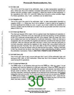 浏览型号MCHC11F1CFNE2的Datasheet PDF文件第30页
