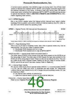 浏览型号MCHC11F1CFNE2的Datasheet PDF文件第46页