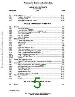 浏览型号MCHC11F1CFNE2的Datasheet PDF文件第5页