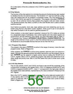 浏览型号MCHC11F1CFNE2的Datasheet PDF文件第56页