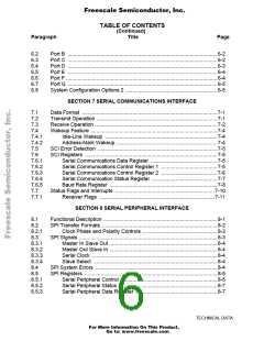 浏览型号MCHC11F1CFNE2的Datasheet PDF文件第6页