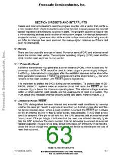 浏览型号MCHC11F1CFNE2的Datasheet PDF文件第63页