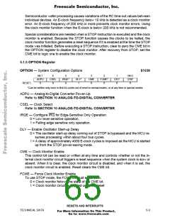 浏览型号MCHC11F1CFNE2的Datasheet PDF文件第65页