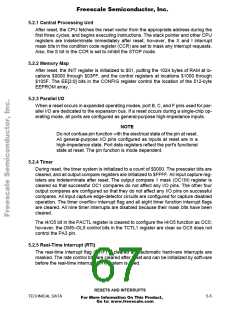 浏览型号MCHC11F1CFNE2的Datasheet PDF文件第67页