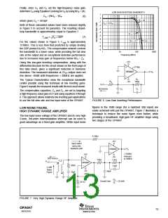 浏览型号OPA847的Datasheet PDF文件第13页
