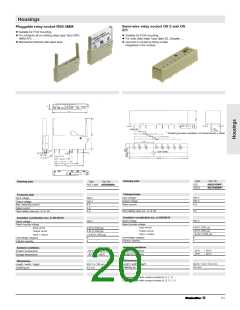 浏览型号0215700000的Datasheet PDF文件第20页