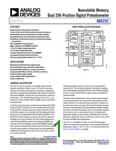 浏览型号AD5232BRUZ100的Datasheet PDF文件第1页