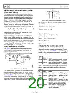 浏览型号AD5232BRUZ100的Datasheet PDF文件第20页