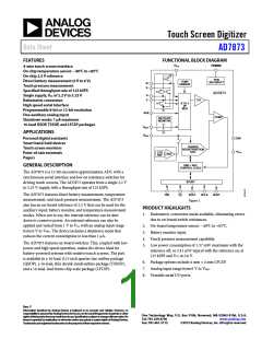 浏览型号AD7873ARQZ的Datasheet PDF文件第1页