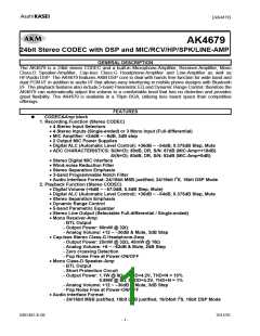 浏览型号AK4679的Datasheet PDF文件第1页