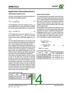 浏览型号APW7313的Datasheet PDF文件第14页