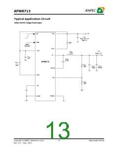 浏览型号APW8713的Datasheet PDF文件第13页