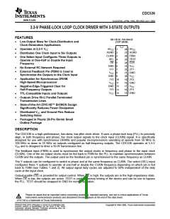 浏览型号CDC536DBR的Datasheet PDF文件第1页