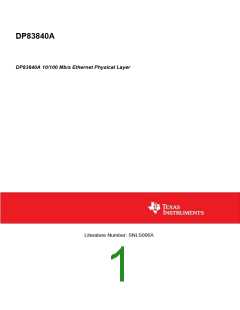 浏览型号DP83840AVCE的Datasheet PDF文件第1页