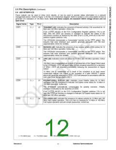 浏览型号DP83840AVCE的Datasheet PDF文件第12页