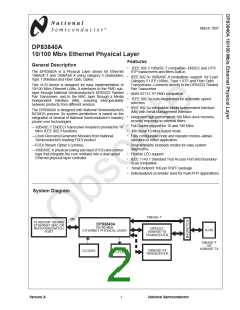 浏览型号DP83840AVCE的Datasheet PDF文件第2页