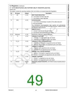 浏览型号DP83840AVCE的Datasheet PDF文件第49页