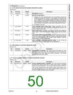 浏览型号DP83840AVCE的Datasheet PDF文件第50页