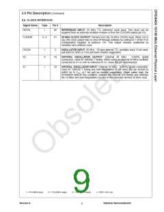 浏览型号DP83840AVCE的Datasheet PDF文件第9页