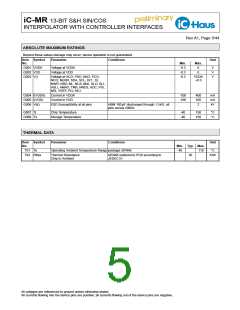 浏览型号IC-MR的Datasheet PDF文件第5页