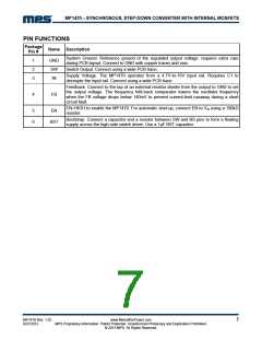 浏览型号MP1470HGJ-Z的Datasheet PDF文件第7页