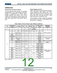 浏览型号MP1907的Datasheet PDF文件第12页