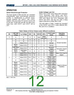 浏览型号MP1907GQ的Datasheet PDF文件第12页