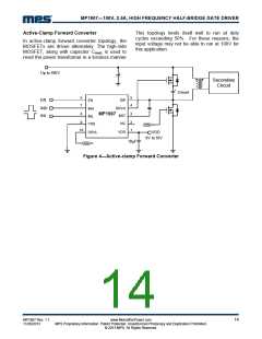 浏览型号MP1907GQ的Datasheet PDF文件第14页