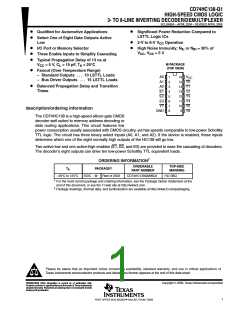 浏览型号CD74HC138-Q1的Datasheet PDF文件第1页