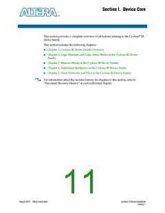浏览型号EP3C16Q144C6N的Datasheet PDF文件第11页