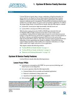 浏览型号EP3C16Q144C6N的Datasheet PDF文件第13页