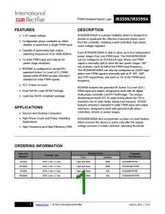 浏览型号IR3599的Datasheet PDF文件第1页