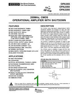 浏览型号OPA3355UA的Datasheet PDF文件第1页