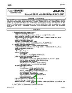 浏览型号AK4675的Datasheet PDF文件第1页