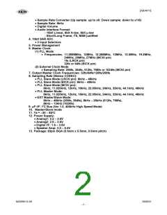 浏览型号AK4675的Datasheet PDF文件第2页