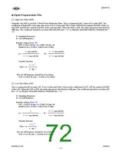 浏览型号AK4675的Datasheet PDF文件第72页