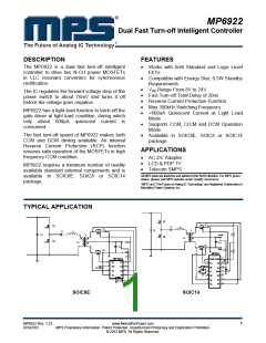 浏览型号MP6922的Datasheet PDF文件第1页