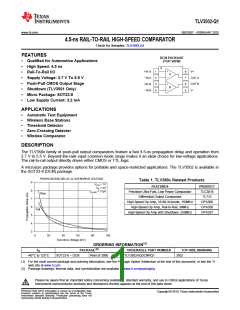 浏览型号TLV3502-Q1的Datasheet PDF文件第1页