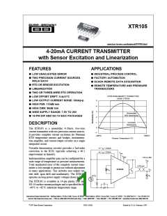 浏览型号XTR105的Datasheet PDF文件第1页