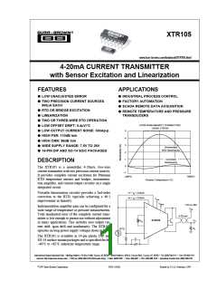 浏览型号XTR105PA的Datasheet PDF文件第1页