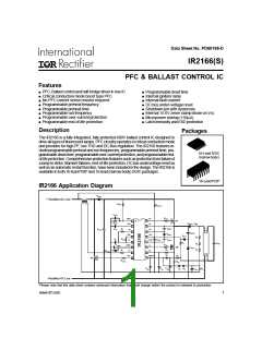 浏览型号IR2166SPBF的Datasheet PDF文件第1页