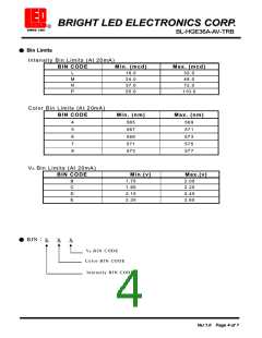 浏览型号BL-HGE36A-AV-TRB的Datasheet PDF文件第4页