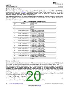 浏览型号BQ24735的Datasheet PDF文件第20页