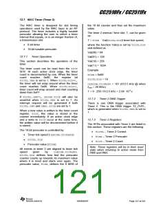 浏览型号CC2510F16的Datasheet PDF文件第121页