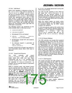 浏览型号CC2510F16的Datasheet PDF文件第175页