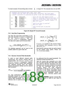 浏览型号CC2510F16的Datasheet PDF文件第188页